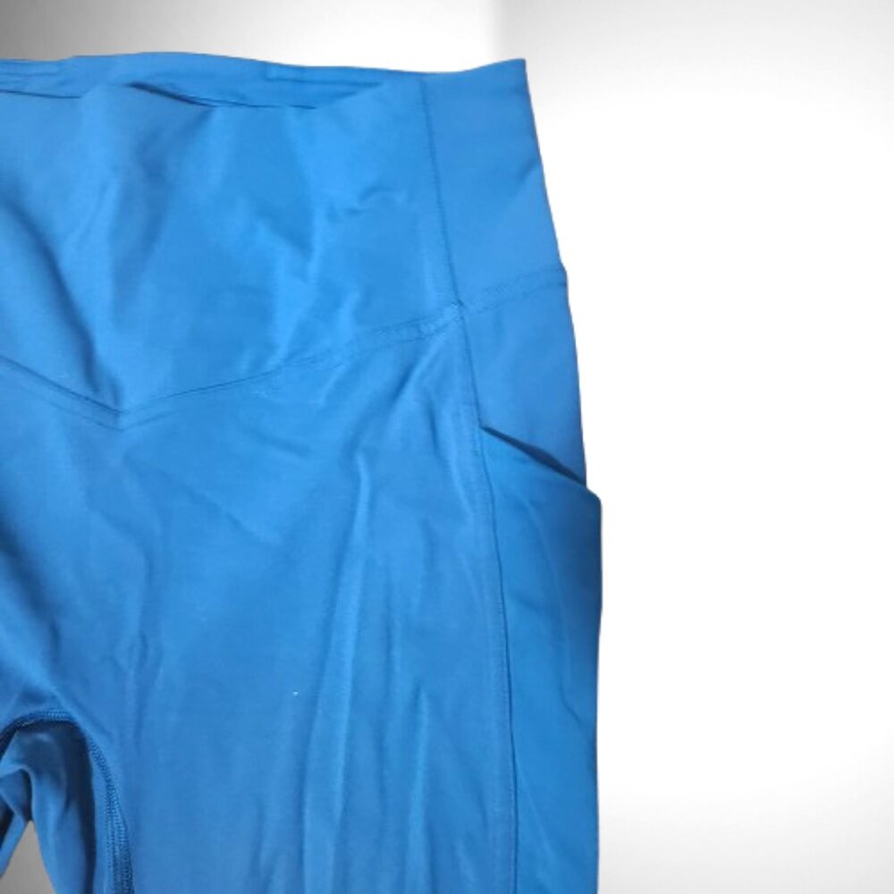 Lululemon Blue High-Rise Leggings w/ Side Pockets (Size 8) - Picture 3 of 11